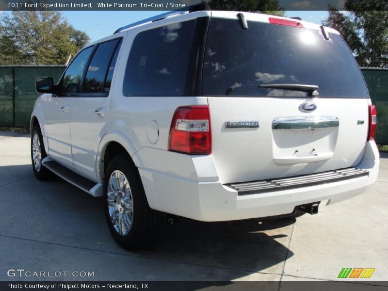 White Platinum Tri-Coat / Stone 2011 Ford Expedition Limited