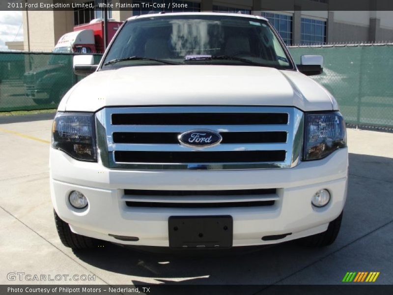 White Platinum Tri-Coat / Stone 2011 Ford Expedition Limited