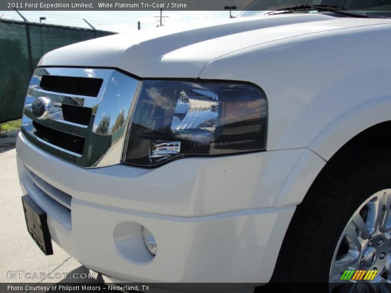 White Platinum Tri-Coat / Stone 2011 Ford Expedition Limited