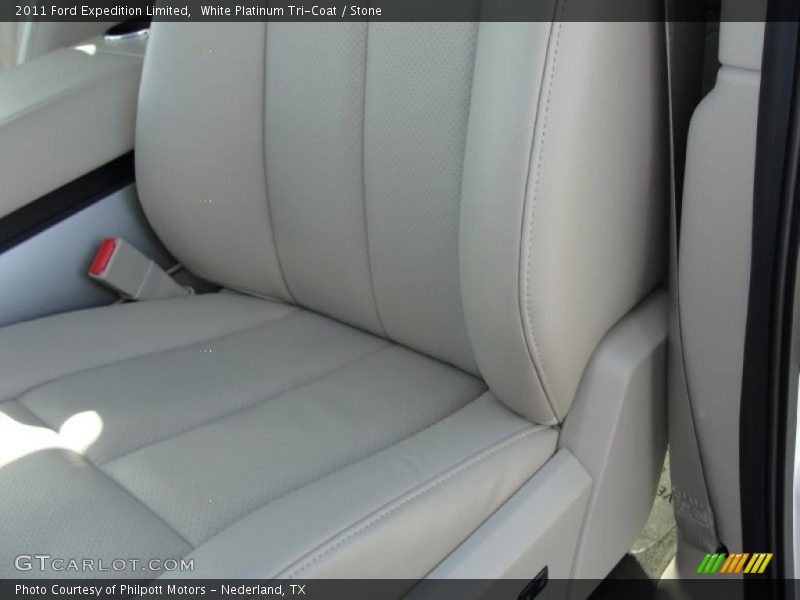 White Platinum Tri-Coat / Stone 2011 Ford Expedition Limited