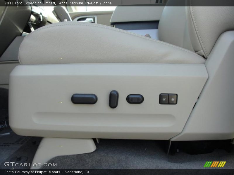 White Platinum Tri-Coat / Stone 2011 Ford Expedition Limited