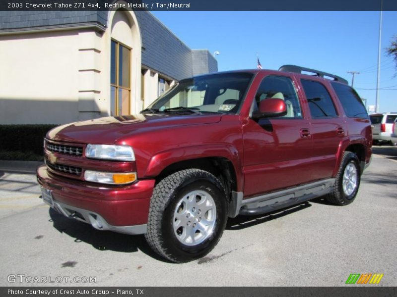 Redfire Metallic / Tan/Neutral 2003 Chevrolet Tahoe Z71 4x4