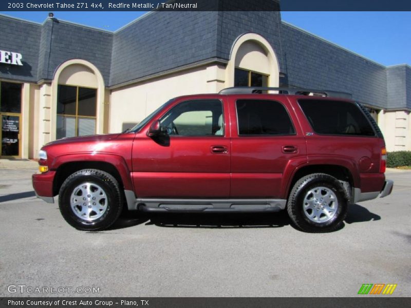 Redfire Metallic / Tan/Neutral 2003 Chevrolet Tahoe Z71 4x4