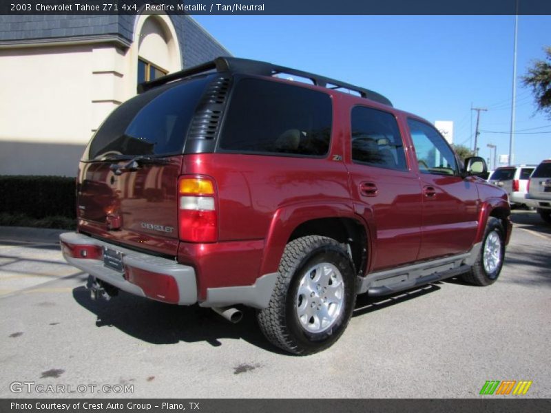 Redfire Metallic / Tan/Neutral 2003 Chevrolet Tahoe Z71 4x4