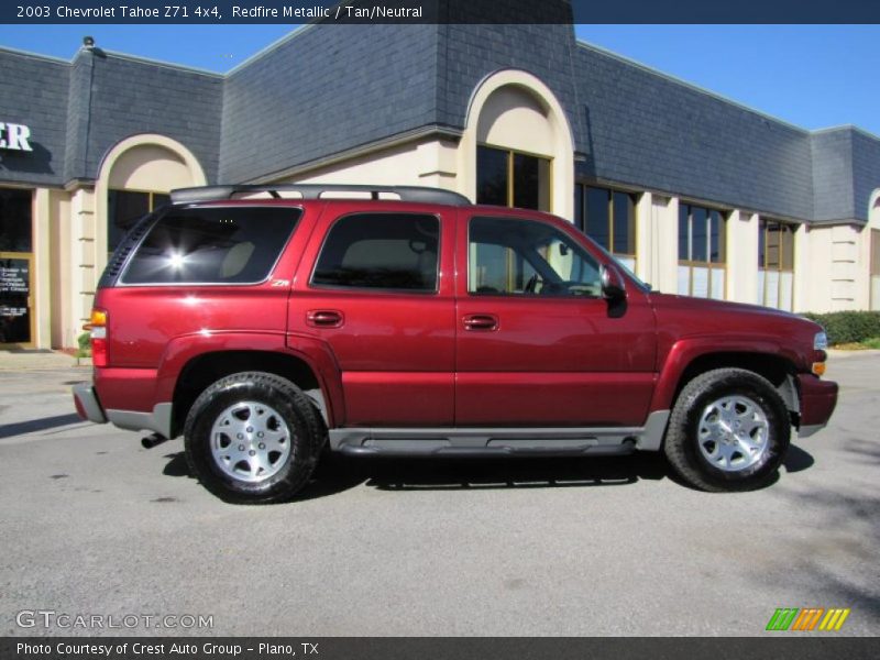 Redfire Metallic / Tan/Neutral 2003 Chevrolet Tahoe Z71 4x4