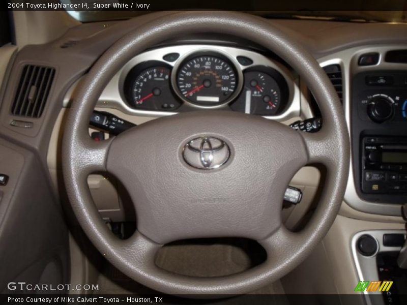 Super White / Ivory 2004 Toyota Highlander I4