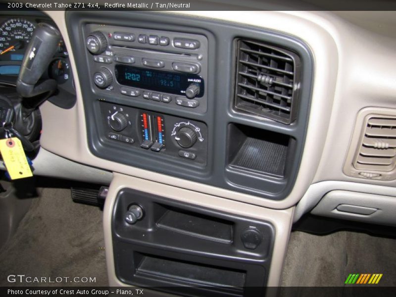 Redfire Metallic / Tan/Neutral 2003 Chevrolet Tahoe Z71 4x4