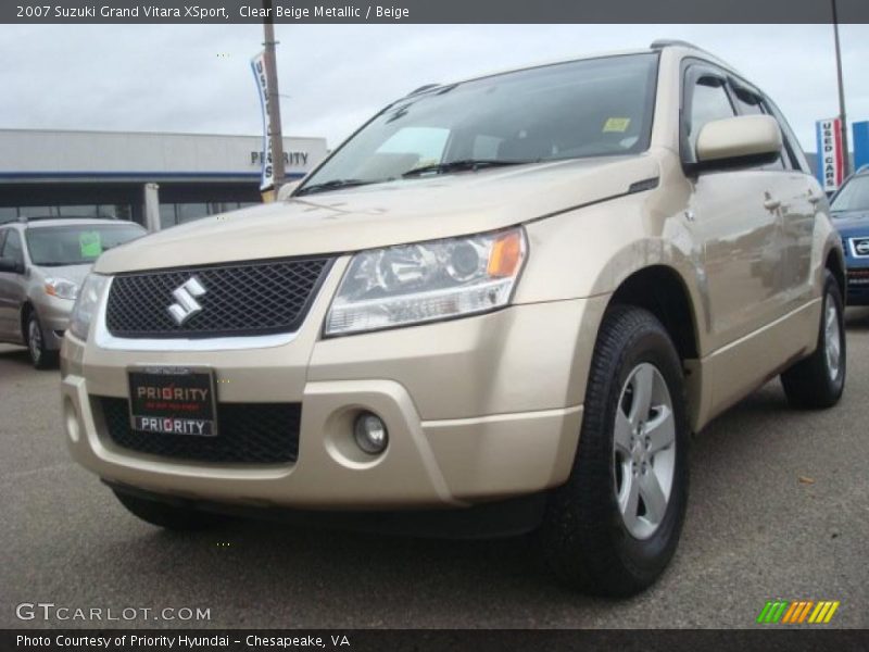 Clear Beige Metallic / Beige 2007 Suzuki Grand Vitara XSport