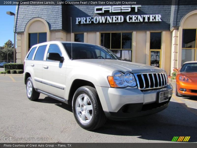 Light Graystone Pearl / Dark Slate Gray/Light Graystone 2008 Jeep Grand Cherokee Laredo