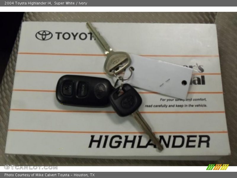 Super White / Ivory 2004 Toyota Highlander I4