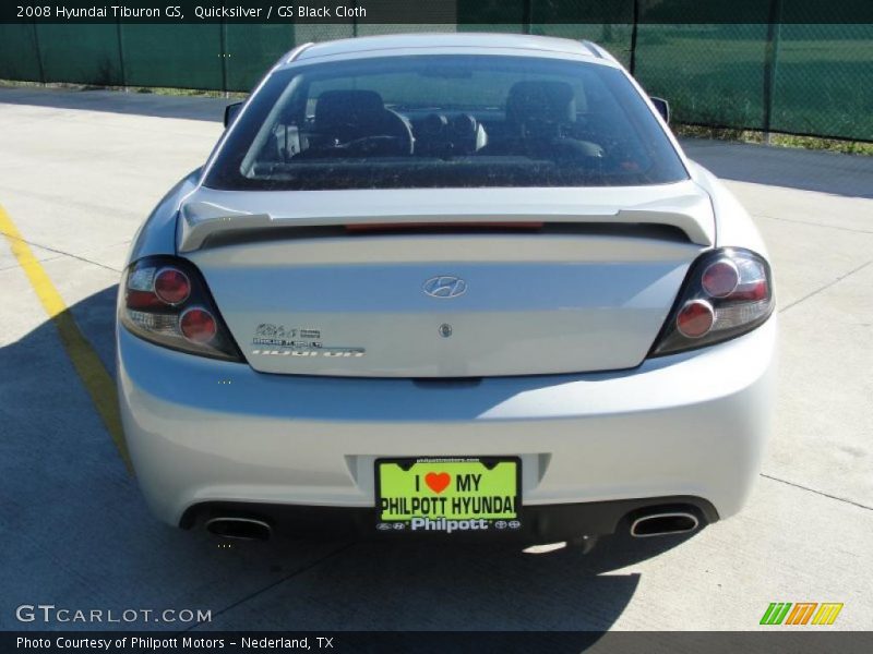 Quicksilver / GS Black Cloth 2008 Hyundai Tiburon GS