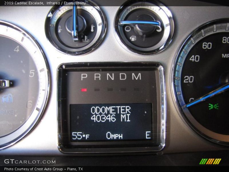 Infrared / Ebony/Ebony 2009 Cadillac Escalade
