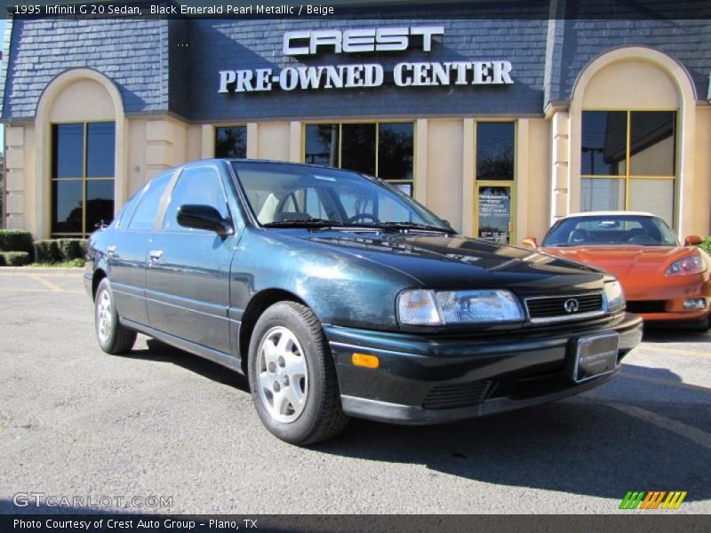 Black Emerald Pearl Metallic / Beige 1995 Infiniti G 20 Sedan