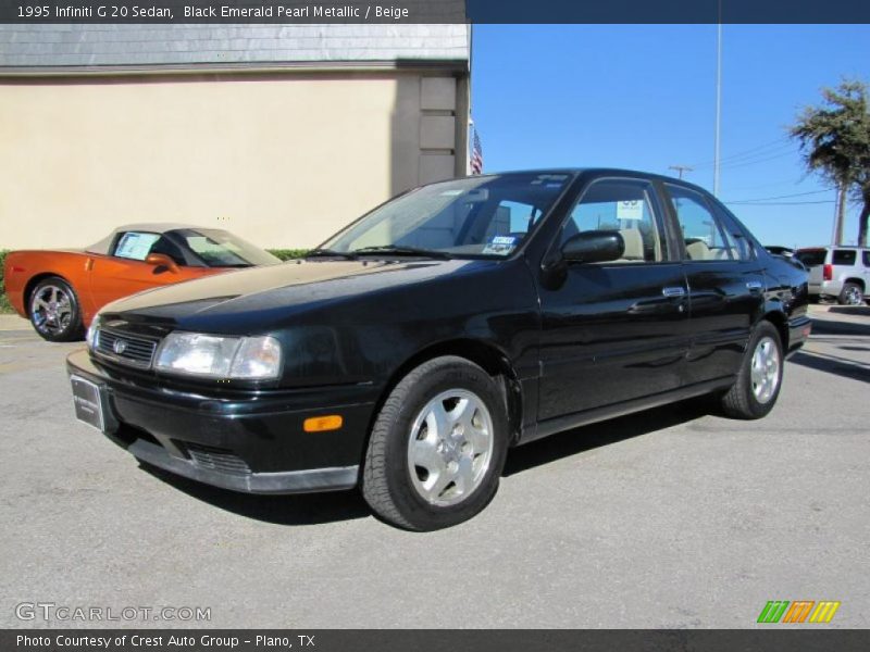 Black Emerald Pearl Metallic / Beige 1995 Infiniti G 20 Sedan