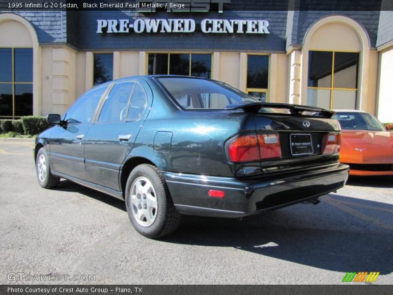 Black Emerald Pearl Metallic / Beige 1995 Infiniti G 20 Sedan
