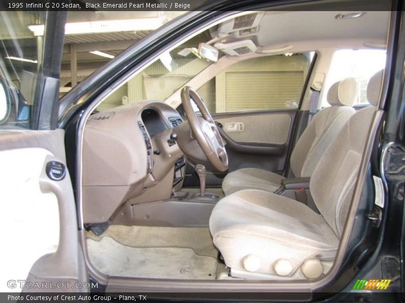 Black Emerald Pearl Metallic / Beige 1995 Infiniti G 20 Sedan