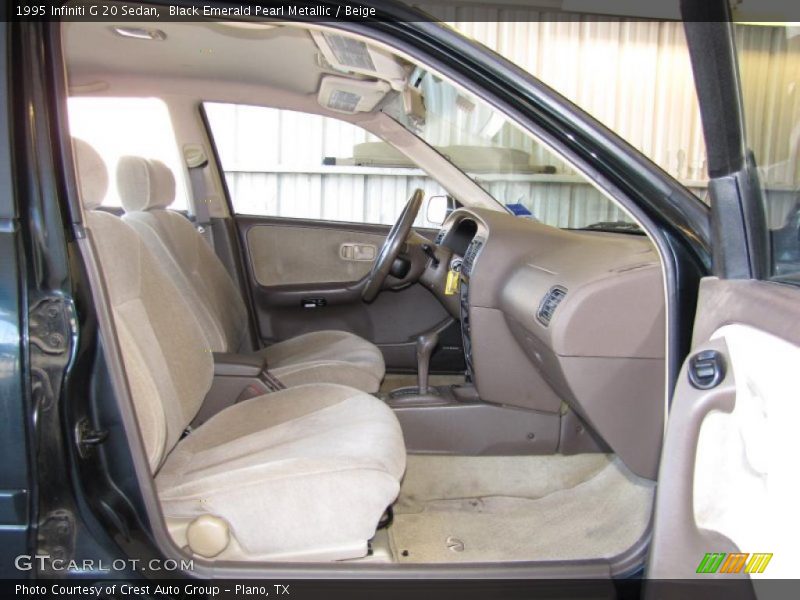 Black Emerald Pearl Metallic / Beige 1995 Infiniti G 20 Sedan
