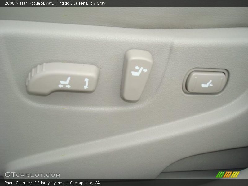 Indigo Blue Metallic / Gray 2008 Nissan Rogue SL AWD