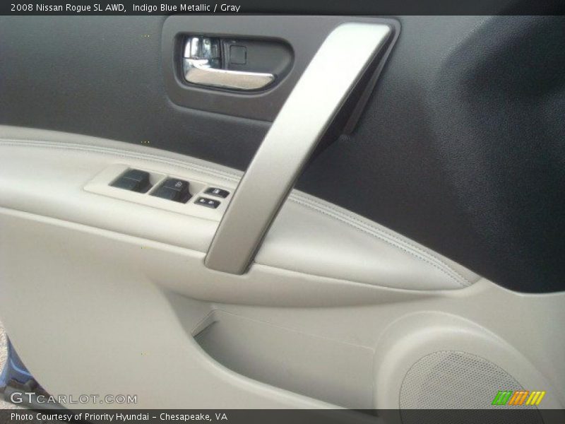 Indigo Blue Metallic / Gray 2008 Nissan Rogue SL AWD