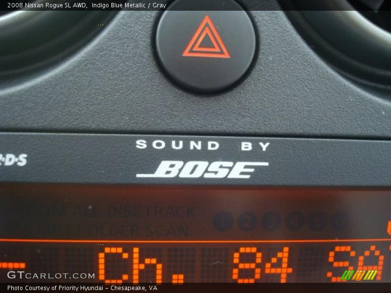 Indigo Blue Metallic / Gray 2008 Nissan Rogue SL AWD