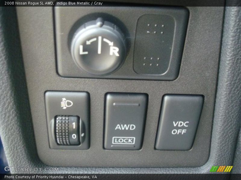 Indigo Blue Metallic / Gray 2008 Nissan Rogue SL AWD