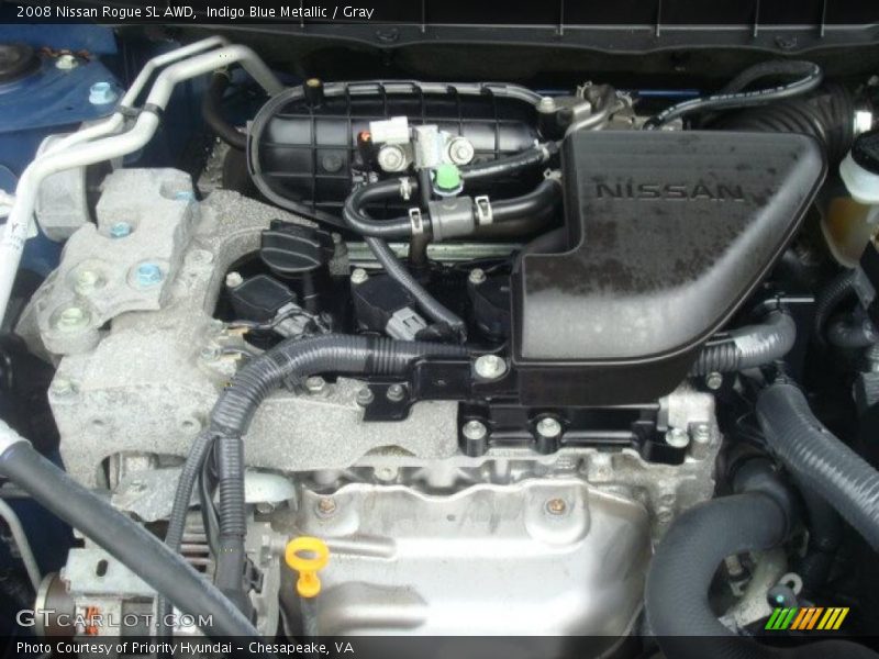 Indigo Blue Metallic / Gray 2008 Nissan Rogue SL AWD