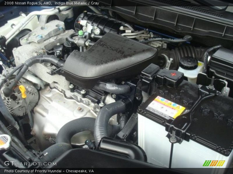 Indigo Blue Metallic / Gray 2008 Nissan Rogue SL AWD