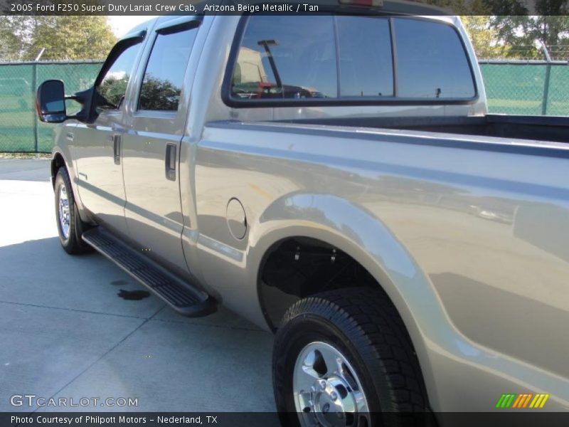 Arizona Beige Metallic / Tan 2005 Ford F250 Super Duty Lariat Crew Cab