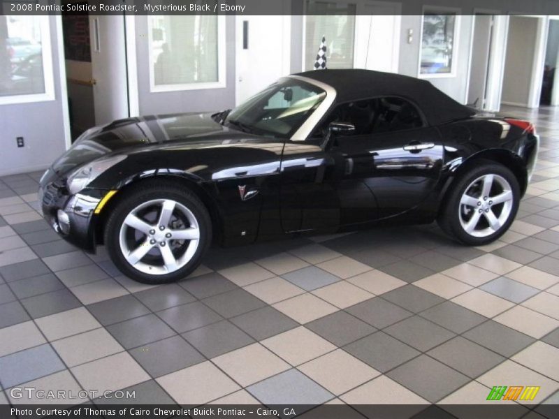 Mysterious Black / Ebony 2008 Pontiac Solstice Roadster