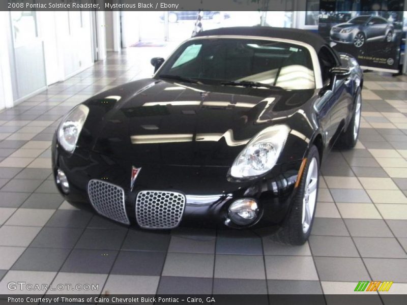 Mysterious Black / Ebony 2008 Pontiac Solstice Roadster