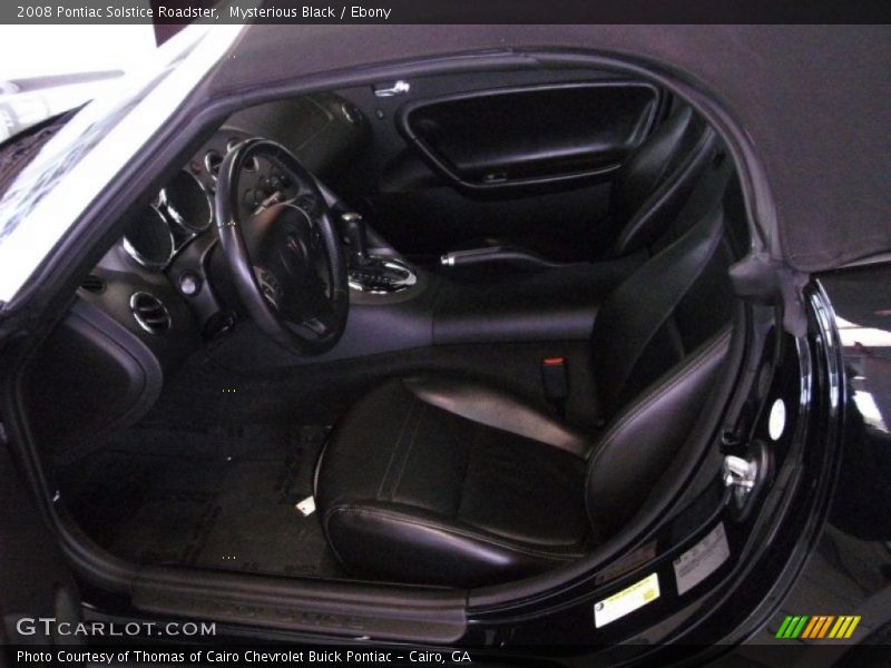 Mysterious Black / Ebony 2008 Pontiac Solstice Roadster