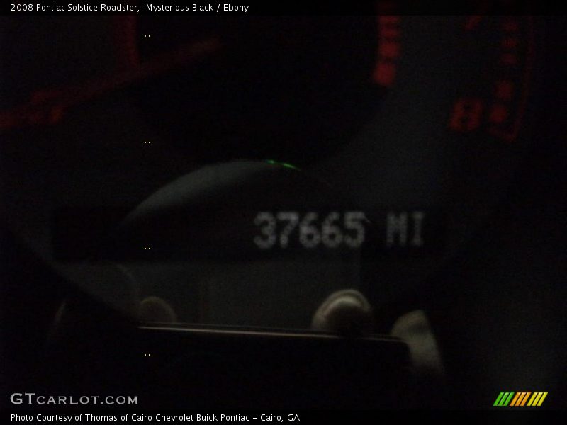 Mysterious Black / Ebony 2008 Pontiac Solstice Roadster