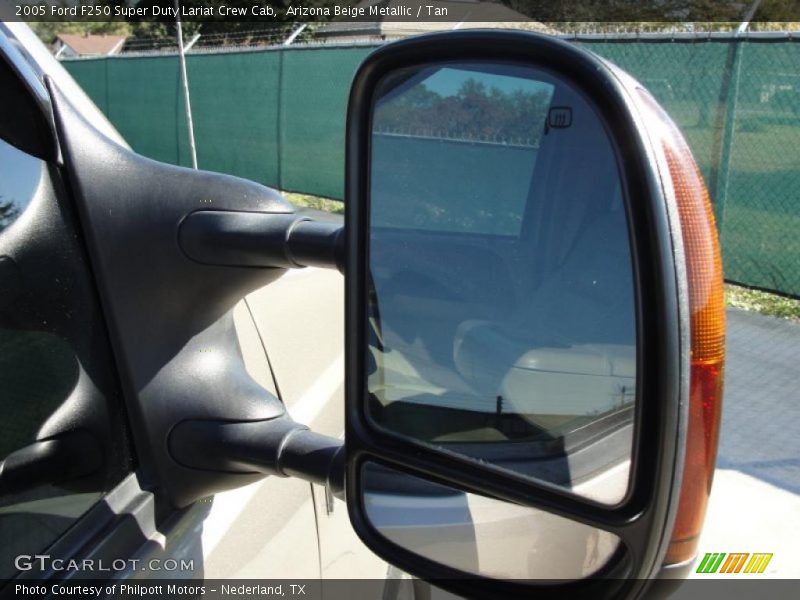 Arizona Beige Metallic / Tan 2005 Ford F250 Super Duty Lariat Crew Cab