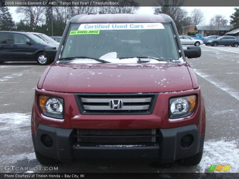 Tango Red Pearl / Titanium/Black 2008 Honda Element EX AWD