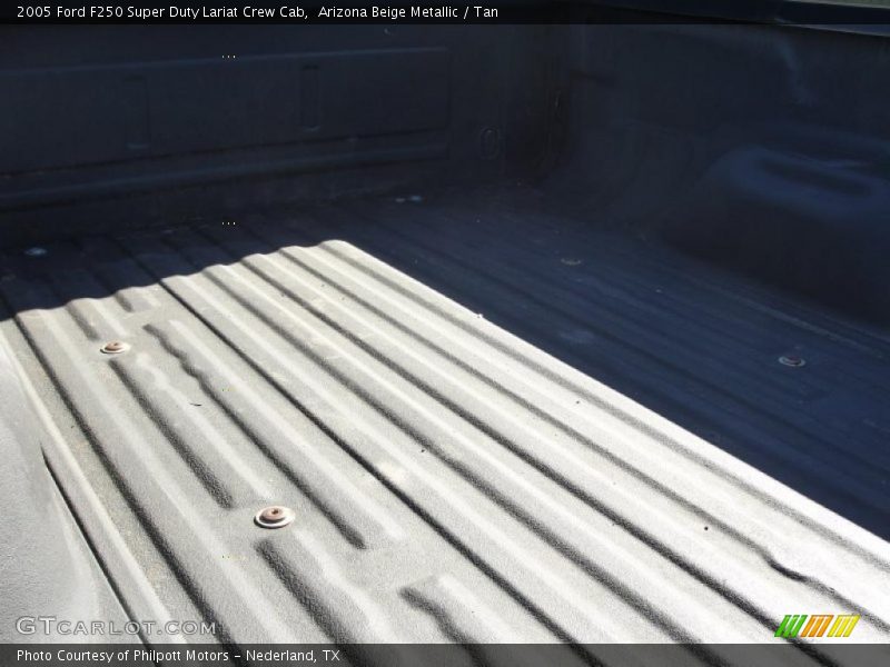Arizona Beige Metallic / Tan 2005 Ford F250 Super Duty Lariat Crew Cab