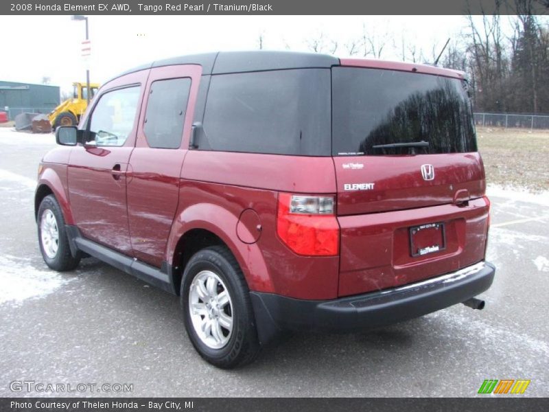 Tango Red Pearl / Titanium/Black 2008 Honda Element EX AWD