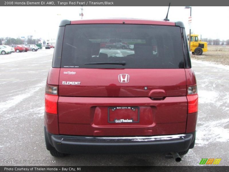 Tango Red Pearl / Titanium/Black 2008 Honda Element EX AWD