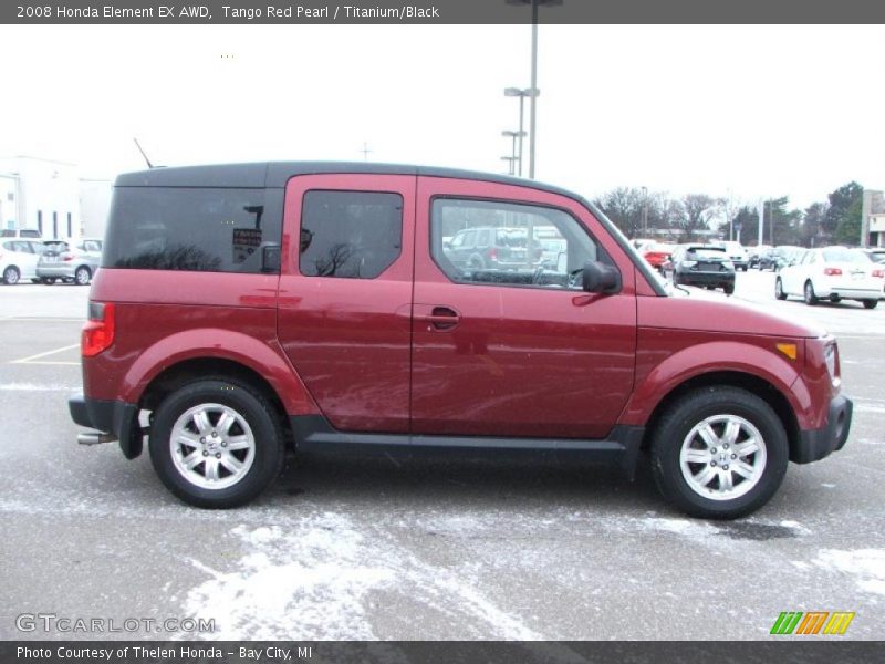Tango Red Pearl / Titanium/Black 2008 Honda Element EX AWD
