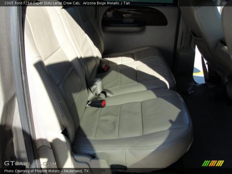 Arizona Beige Metallic / Tan 2005 Ford F250 Super Duty Lariat Crew Cab
