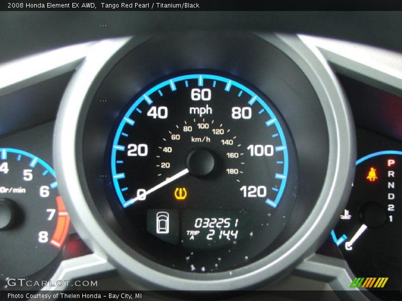 Tango Red Pearl / Titanium/Black 2008 Honda Element EX AWD
