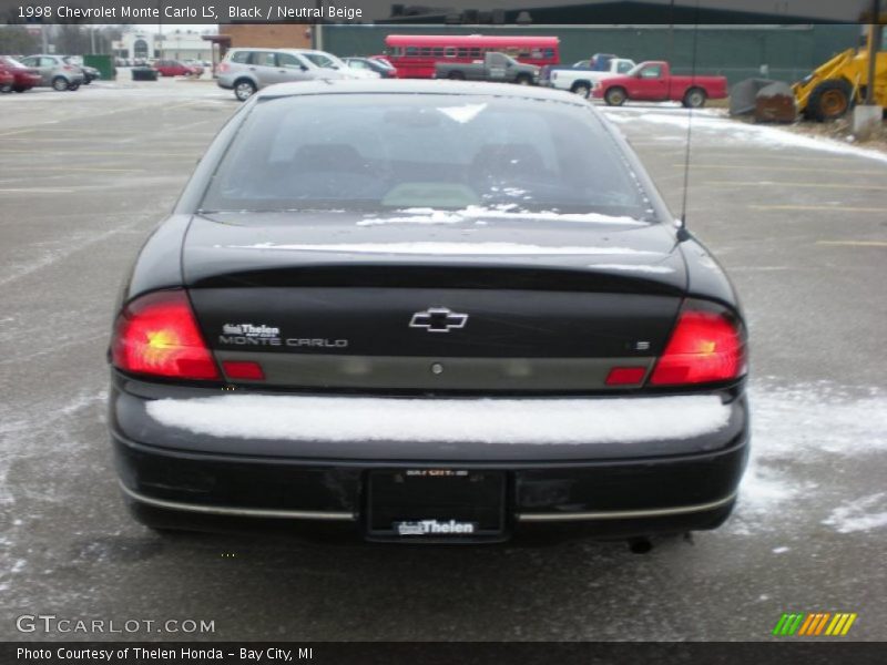 Black / Neutral Beige 1998 Chevrolet Monte Carlo LS