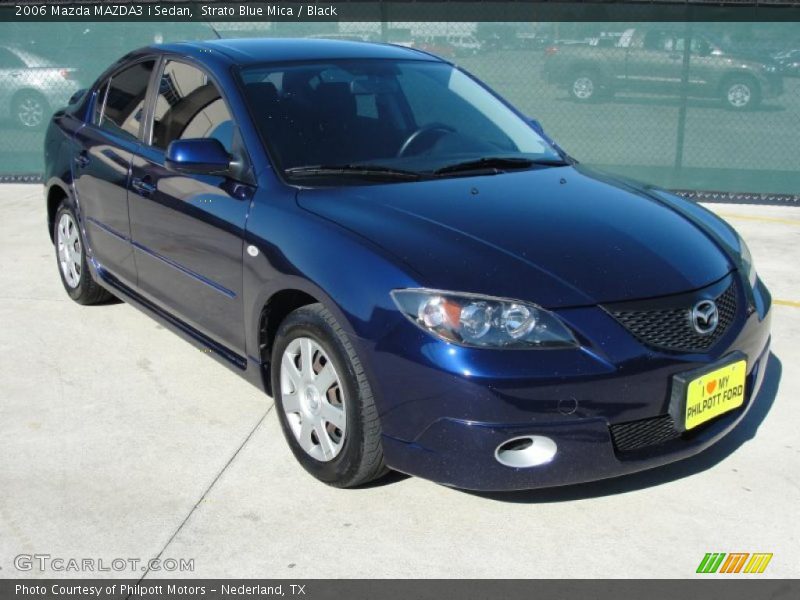 Strato Blue Mica / Black 2006 Mazda MAZDA3 i Sedan