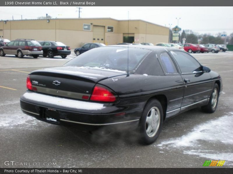 Black / Neutral Beige 1998 Chevrolet Monte Carlo LS