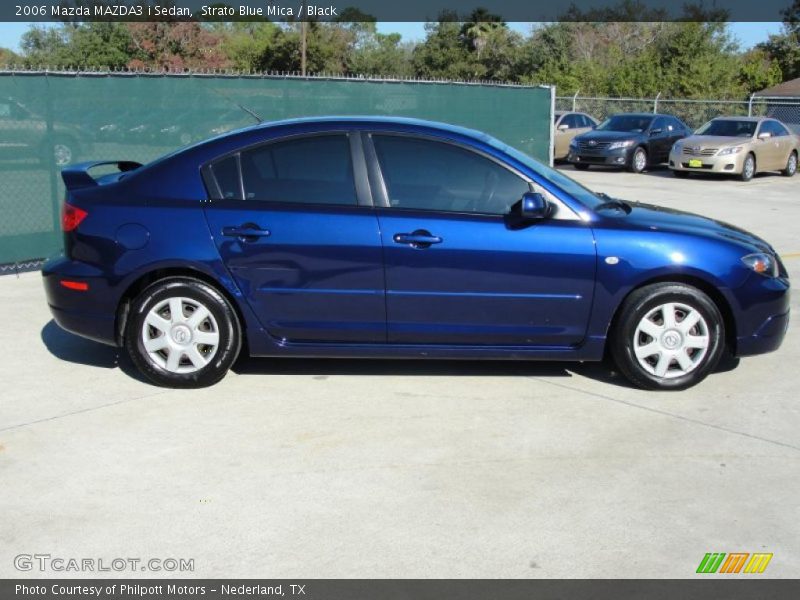 Strato Blue Mica / Black 2006 Mazda MAZDA3 i Sedan