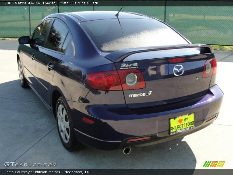 Strato Blue Mica / Black 2006 Mazda MAZDA3 i Sedan
