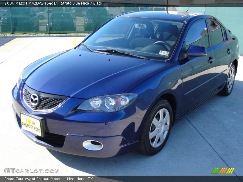 Strato Blue Mica / Black 2006 Mazda MAZDA3 i Sedan