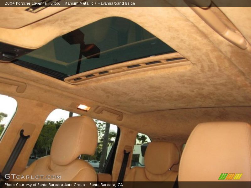 Titanium Metallic / Havanna/Sand Beige 2004 Porsche Cayenne Turbo