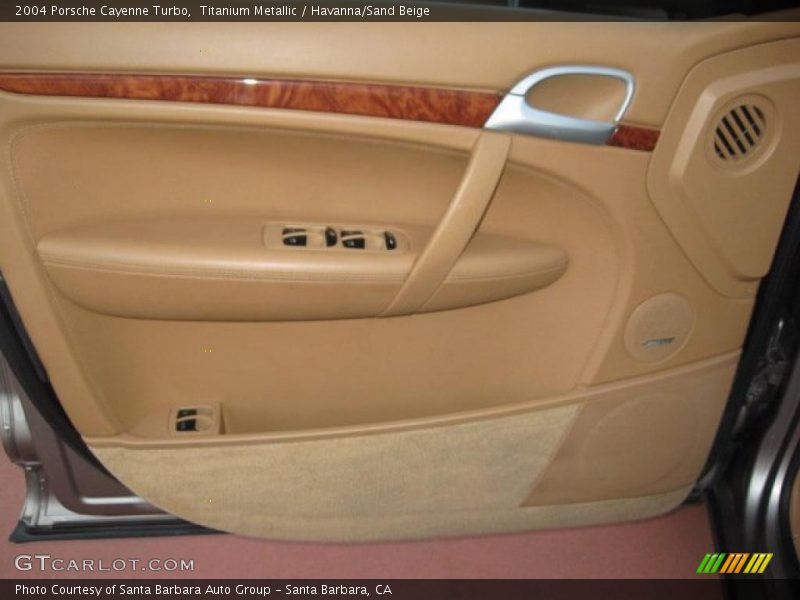 Titanium Metallic / Havanna/Sand Beige 2004 Porsche Cayenne Turbo