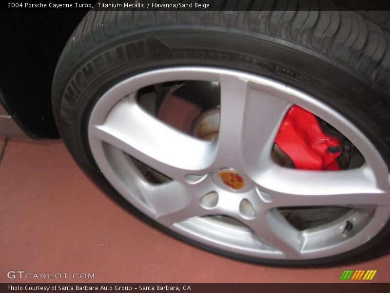 Titanium Metallic / Havanna/Sand Beige 2004 Porsche Cayenne Turbo