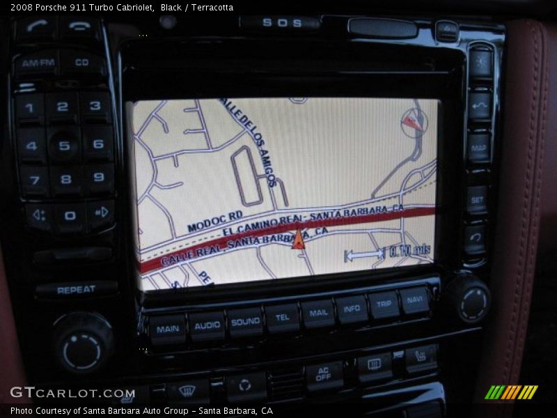 Navigation of 2008 911 Turbo Cabriolet